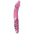Icicles No. 57 - Double Dong en Verre Rose (Design Phallique)