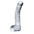 Icicles No. 61 - Gode en verre transparent avec scrotum
