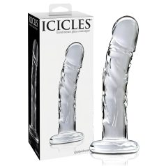 Icicles No. 62 - gode transparent en verre avec pénis