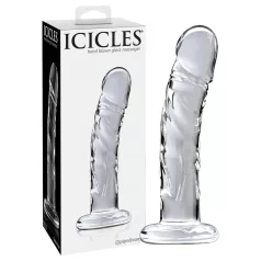   Icicles No. 62 - godemichet en verre en forme de pénis - transparent