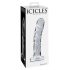 Icicles No. 62 - gode transparent en verre avec pénis