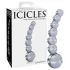 Icicles No. 66 - gode courbé à boules - verre transparent