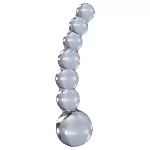Icicles No. 66 - gode courbé à boules - verre transparent