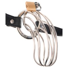 Fétiche Prisonnier - cage pénis métal (argent)