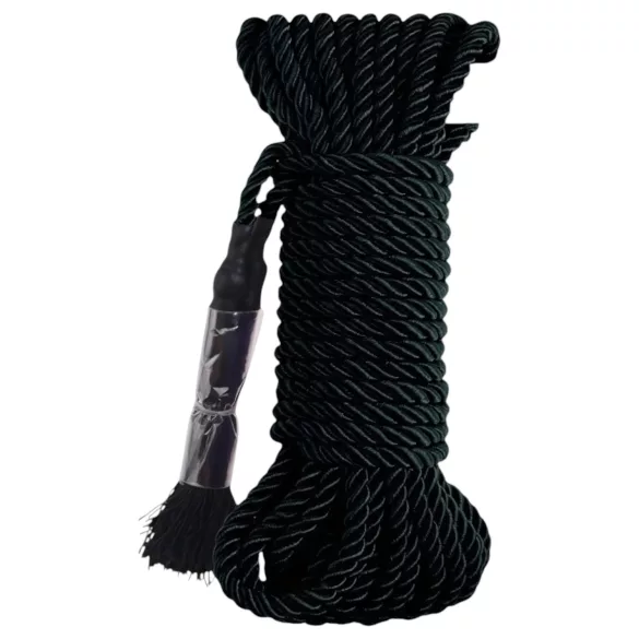 Corde soyeuse fetish - corde de bondage shibari (10 m, noire)