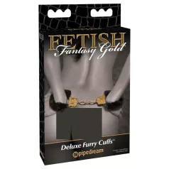 Pipedream Fetish Fantasy Gold - menottes peluche - noir