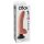 King Cock 9 - Gode ventouse pliable (26cm) - naturel