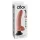 King Cock - gode vibrant courbé ventouse 26cm - couleur chair