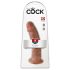 King Cock 9 - Dildo réaliste ventouse (23cm) - teinte foncée