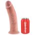 King Cock 10 - gros dildo ventouse (25cm) - naturel