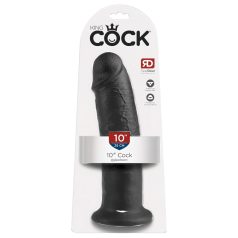 King Cock 10 - gode ventouse (25cm) - noir