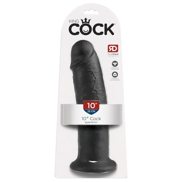 King Cock 10 - gode ventouse (25cm) - noir