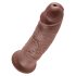 King Cock 10 - grand gode ventouse (25cm) - marron