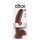 King Cock 9 - grand dildo ventouse, scrotum (23cm) - brun