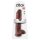 King Cock 11 - grand dildo ventouse avec bourses (28cm) - marron