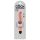 King Cock 7 Stiffy - vibromasseur réaliste étanche (18cm) - naturel