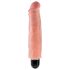 King Cock 7 Stiffy - vibromasseur réaliste étanche (18cm) - naturel