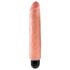 King Cock 10 Stiffy - Vibromasseur réaliste et étanche (25 cm) - Naturel