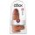 King Cock 9 Chubby - ventouse, dildo (23cm) - brun naturel