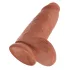 King Cock - gode ventouse réaliste 23cm - couleur foncée