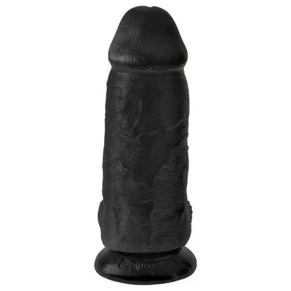 King Cock - godemichet ventouse avec testicules - 23cm noir