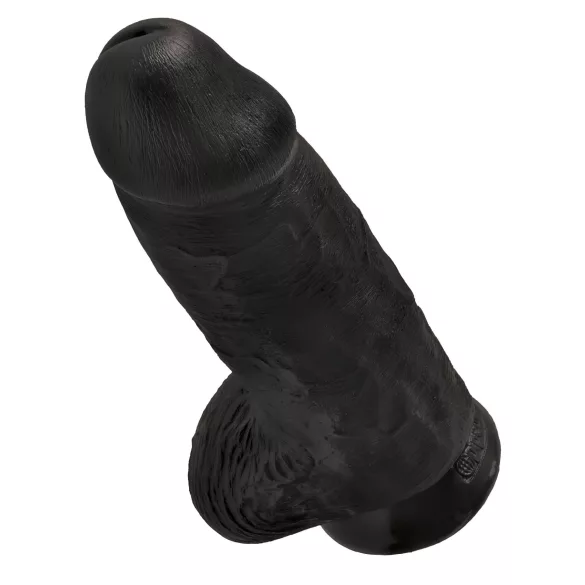 King Cock - godemichet ventouse avec testicules - 23cm noir