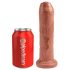 King Cock 7 - Dildo réaliste (18cm) - naturel foncé