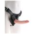 King Cock 7 - gode ceinture avec harnais (noir)