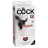 King Cock 7 - gode ceinture avec harnais (noir)