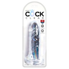 King Cock Clear 6 - gode ventouse (15cm)