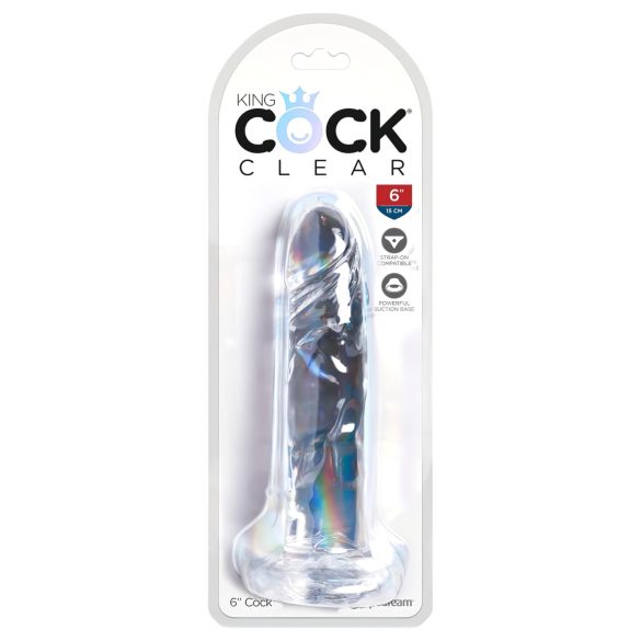 King Cock Clear 6 - gode ventouse (15cm)