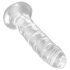 King Cock Clear 6 - gode ventouse (15cm)