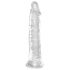 King Cock Clear 8 - grand godemichet transparent avec ventouse (20 cm)