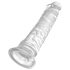 King Cock Clear 8 - grand godemichet transparent avec ventouse (20 cm)