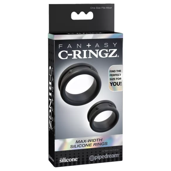 Pipedream - Fantasy C-Ringz - anneau pénien et testiculaire (noir)
