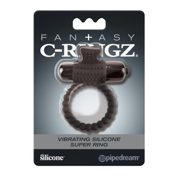Pipedream Fantasy C-Ringz - anneau vibrant (noir)