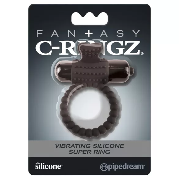 Pipedream Fantasy C-Ringz - anneau pénien vibrant - silicone noir