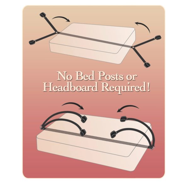 Fetish Fantasy - kit attache lit - bondage noir