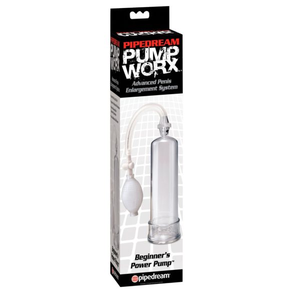 Pump Worx - pompe pénis débutant - transparent
