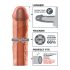 X-TENSION Mega 2 - Gaine Pénienne Réaliste (20,3cm) - Naturel