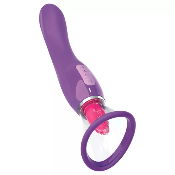 Pipedream - Fantasy - stimulateur de lèchage 3-en-1 rechargeable (violet)
