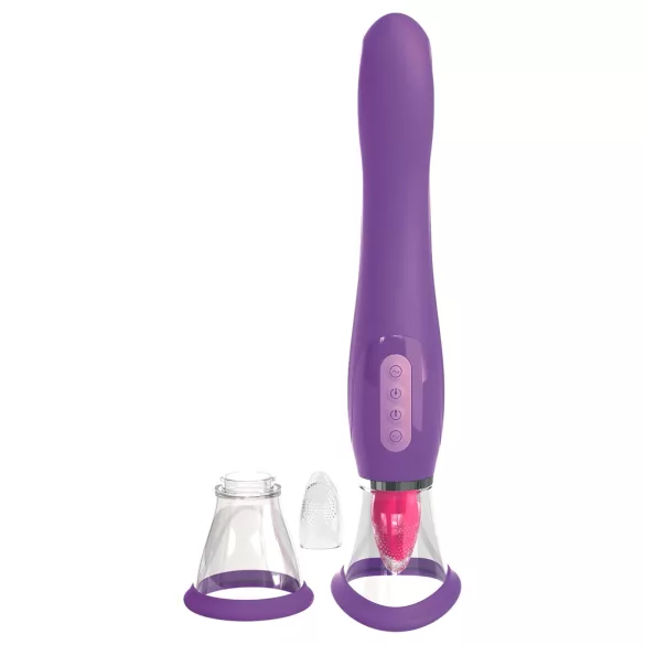 Fantasy - stimulateur clitoridien 3 en 1 rechargeable - silicone violet