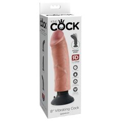 King Cock 8 - Vibrateur flexible et réaliste (25cm)