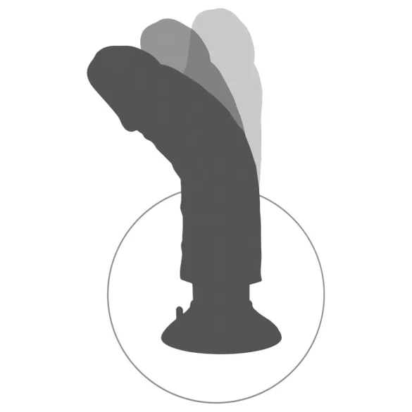 King Cock 8 - gode vibrant réaliste flexible - 25 cm