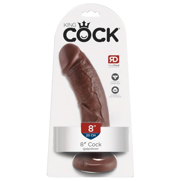 King Cock 8 dildo (20cm) - marron