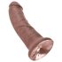 King Cock 8 dildo (20cm) - marron