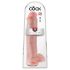 King Cock 15 - Dildo ventouse avec testicules (38 cm) - naturel