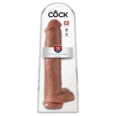 King Cock 15 - Gode Géant (38cm) - Ton Sombre
