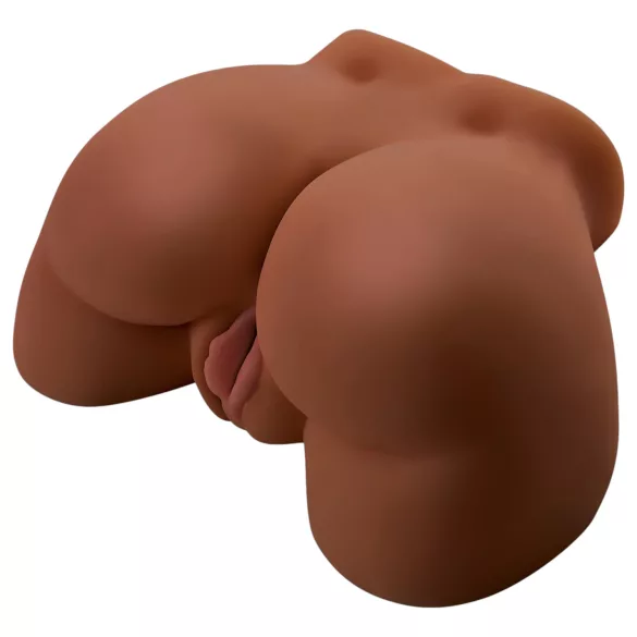 Pipedream Junk in Tha Trunk - masturbateur torse féminin vibrant (carnation foncée naturelle)