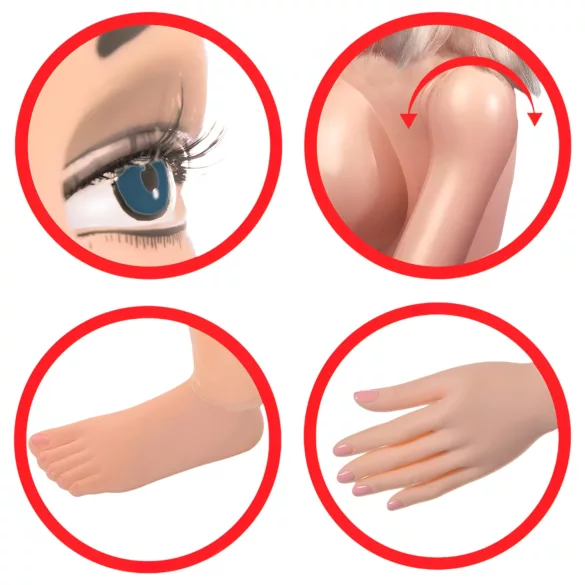 Pipedream Hannah Harper - poupée sexuelle taille réelle - visage 3D